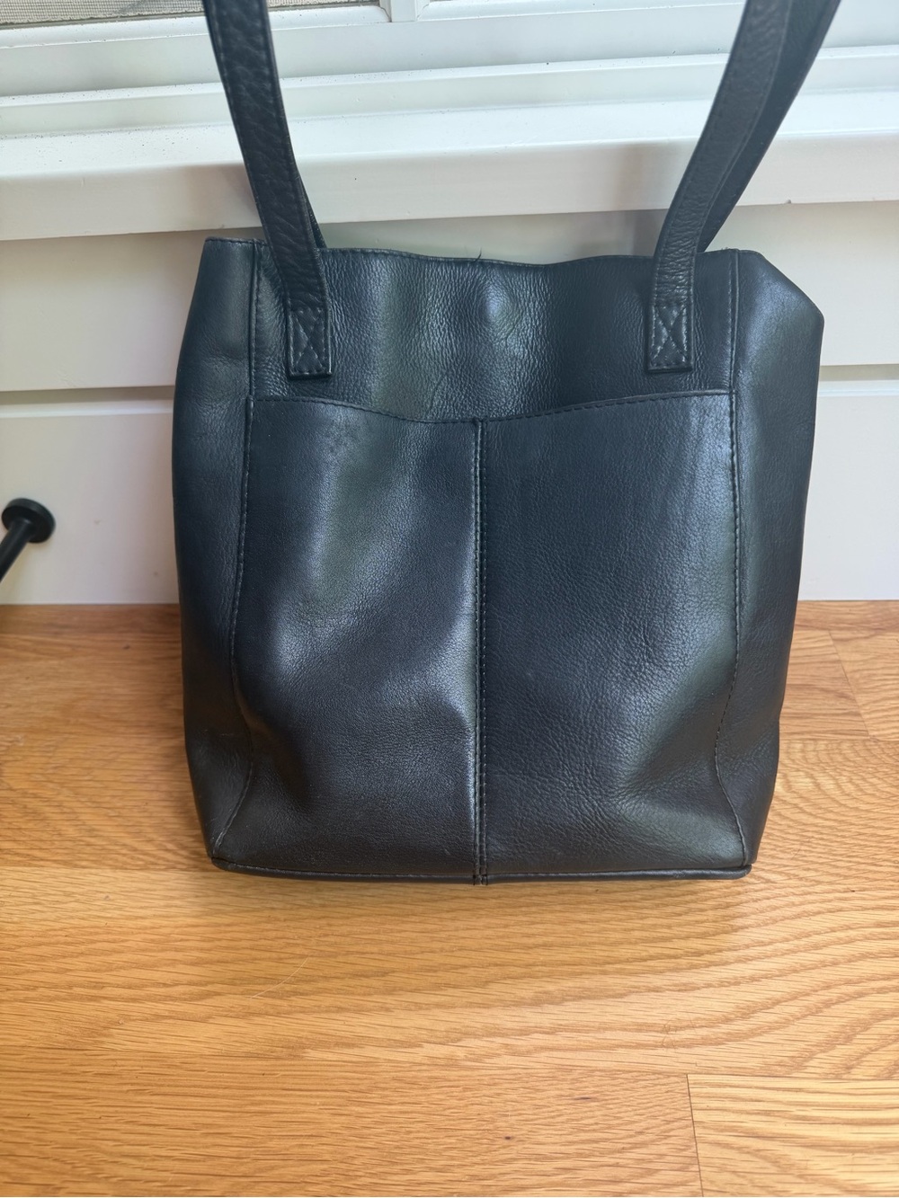 Vintage Hobo International Vintage Black Leather Shoulder Bag
